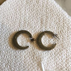 Silver hoop earrings